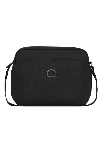 Delsey Picpus 2 Compartment Horizontal Mini Crossbody Bag - Black