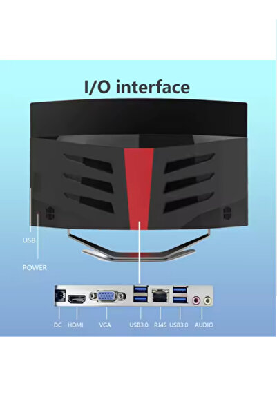 Hyper İ5 Işlemci 3.nesil 8 Gb Ram 512 Ssd Curved Oval Ekran All In One Bilgisayar Pc