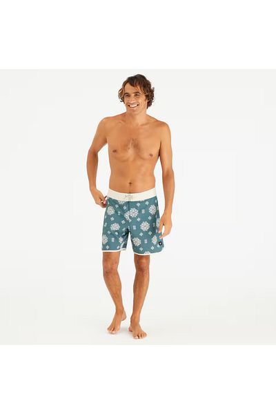 Decathlon Ανδρικό μακρύ 18" μαγιό/σορτς - Πράσινο - Μοτίβο - HYPERDRAMA 500
