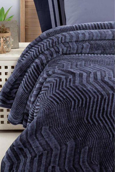 Luoca Patisca SPANISH BLANKET CREPE Duvet Cover Set NAVY BLUE