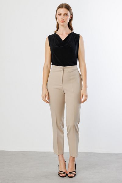 Mi Pret a Porter Mi Waist Back Elastic Zipper Pocket Trousers
