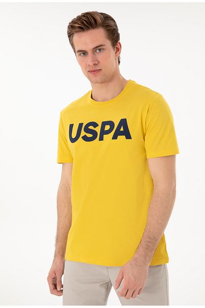 U.S. Polo Assn. يو اس بولو اسن. تيشيرت رجالي لركوب الدراجات بقصة عادية DMK.GEARTY025.