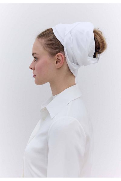 Fresh White Cotton Inside Tulle