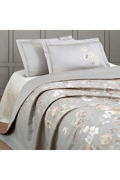 Luoca Patisca PRINTED SATIN DOUBLE PERSONAL Duvet Cover Set ROSELIN