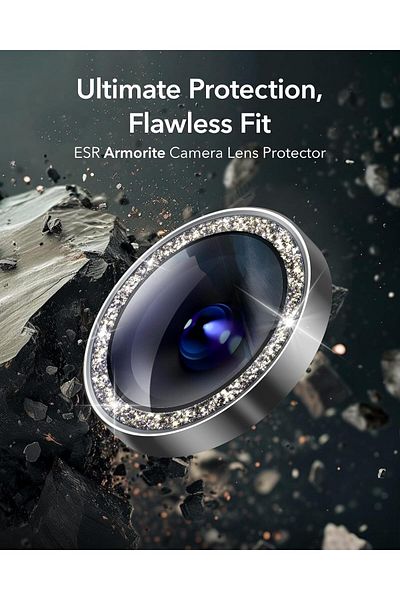 AWH Camera Lens Protector for iPhone 16/15/14 Pro Max/Pro, Scratch-Resistant, Titanium Shimmer