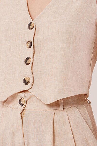 Selma Butik Melted Pattern Beige Set