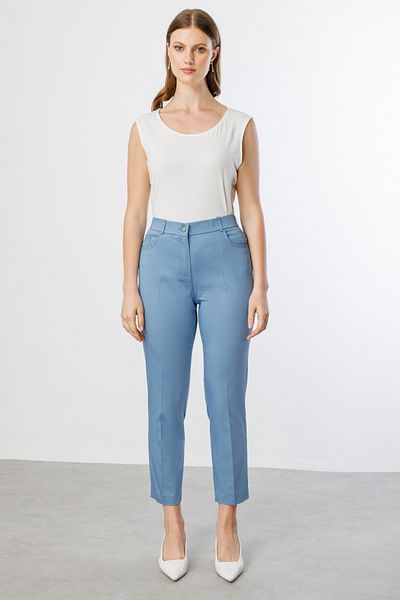 Ekol Narrow Leg Plus Size Trousers
