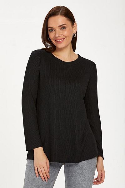 İKİLER Round Neck Sleeve Snap Blouse 234-1720