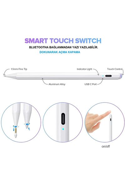 UnDePlus Magnetic Stylus Capacitive Touch Tablet Pen Compatible with All Devices Phone Drawing Design