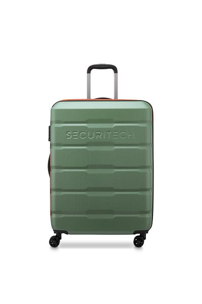Delsey Citadel 70cm Hardcase 4 Double Wheel Expandable Check-In Luggage Trolley Khaki / Orange Zip