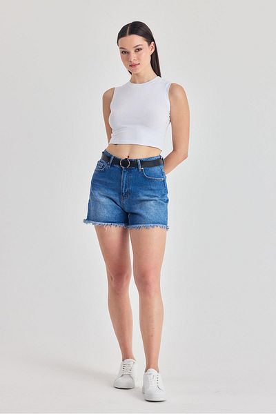 Rays White Sleeveless Crew Neck Crop Tank Top 318