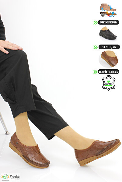 Forelli Kadın Tam Ortopedik Hakiki Deri Yazlık Anne Ayakkabısı F5Z/YA2349