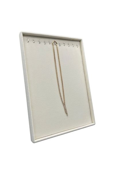 MeGass Dekor Εγχώριας παραγωγής Suede Fabric Cream Χρώμα 34/24 cm Βάση προβολής κρεμαστό πόδι