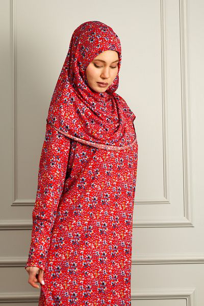 Defkay One Piece Hijab Women's Hijab Prayer Dress