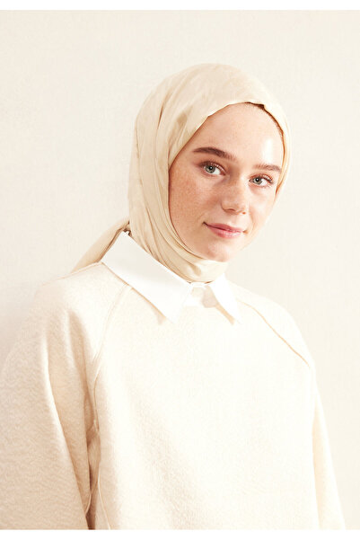 Fresh Nude Color Houndstooth Jacquard Shawl