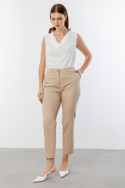 Ekol Pocketless Trousers with Elastic Waist