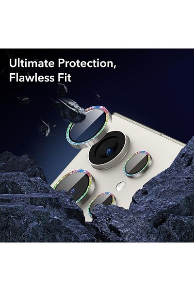 AWH Camera Lens Protector for Samsung Galaxy S24 Ultra, Scratch-Resistant, 1 Set Rhinestone