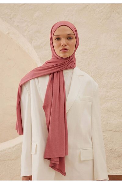 Fresh Rose Leaf - Combed Cotton Shawl Design