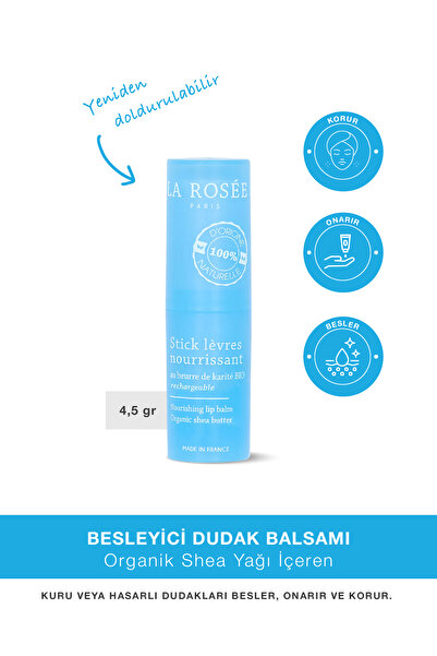 La Rosee Paris BESLEYİCİ DUDAK BALSAMI Organik Shea Yağı İçeren - 4,5 g Doldu...