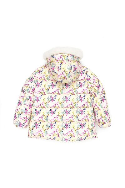 U.S. Polo Assn. Girl's Ecru Hooded Coat
