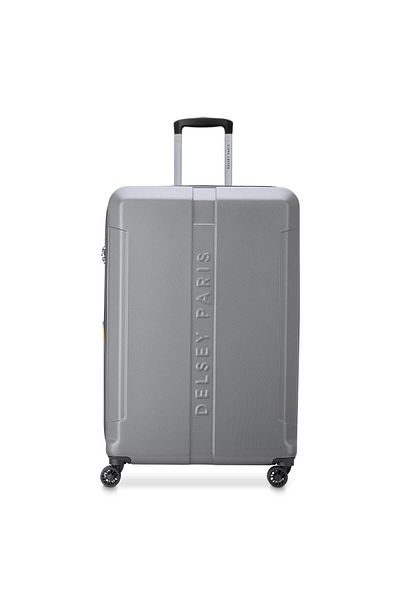 Delsey Depart Hard 81cm Hardcase Expandable 4 Double Wheel Check-in Luggage Trolley Grey