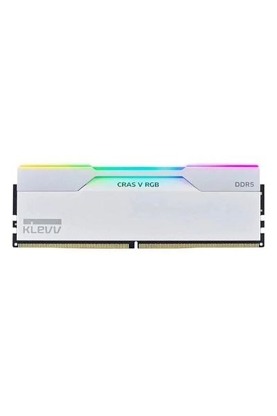 KLEVV Cras V RGB 64GB (2x32GB) 6400MHz CL32 DDR5 Heatsink Brilliant White Ram