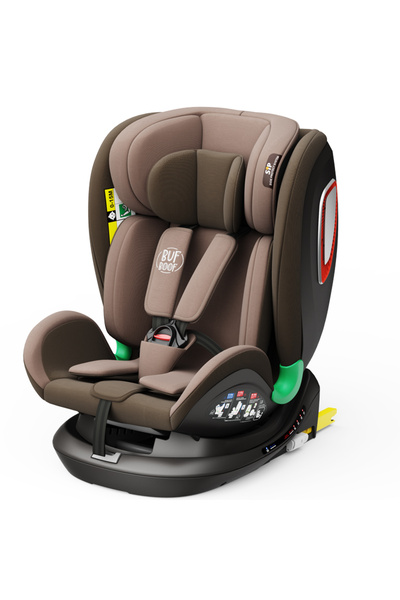 BUF BOOF Scaun Auto Platinum Deluxe I-size Coffee Isofix Rotativ 360 Top Tether Sips 40-150 Cm