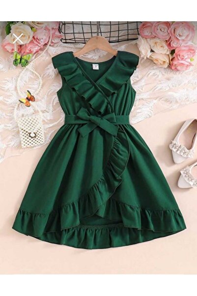 diloxe Fırfırlı kız çocuk elbise