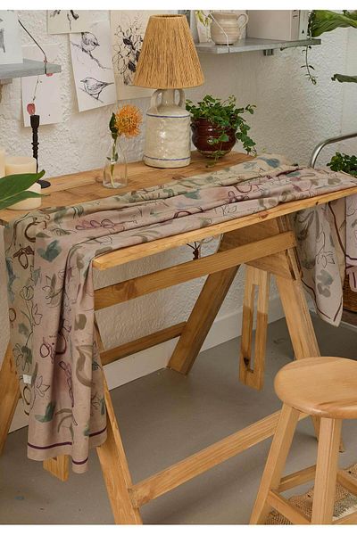 Fresh Rose Pink Patterned Hera Shawl