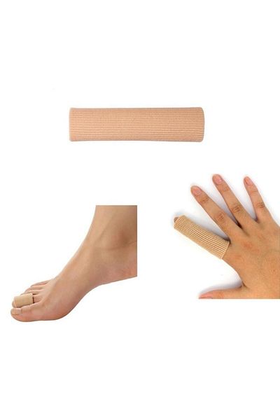 Easy Tedarik Hand foot finger protector teo fabric covered gel silicone tube