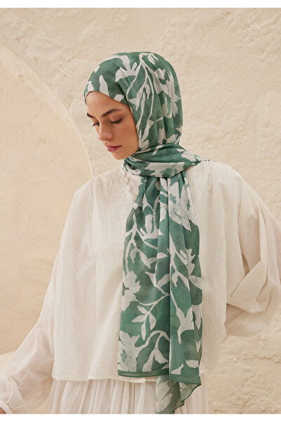 Fresh شال رامي منقوش بتونيا - زمردي