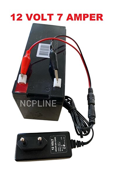 EYEPC Çocuk Akülü Araba AKÜ BATARYA 12 Volt 7 Amper Akü 12V 7Ah 12V 7Ah +ADAP...