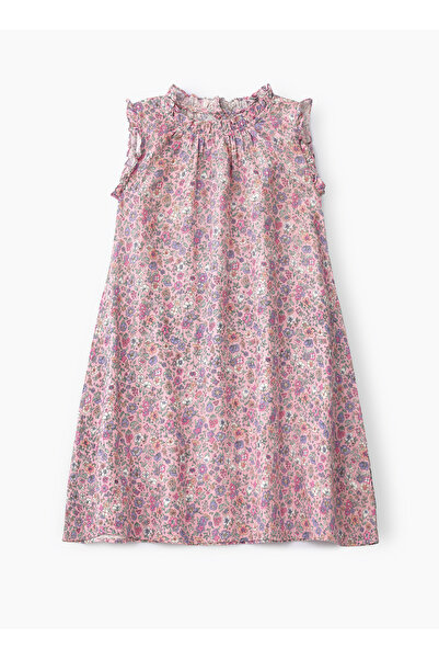 Basicxx Girls' Double Layer Floral Dress