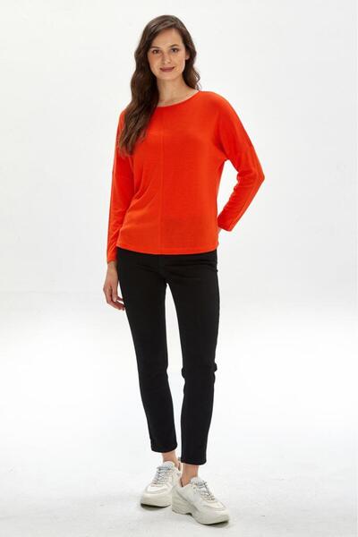 İKİLER Kayık Yaka Yarasa Kol Bluz 234-1008