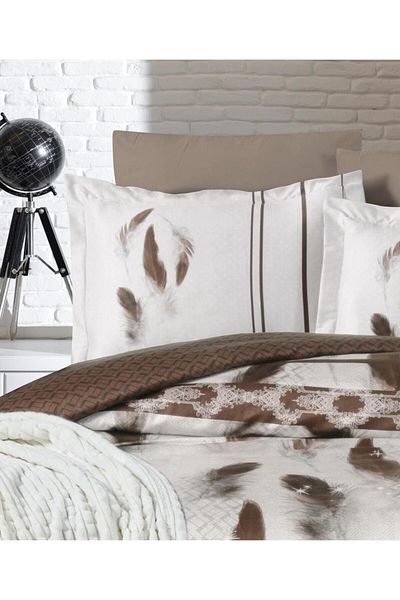Luoca Patisca FEATHER SPANISH BLANKET DOUBLE PERSONAL Duvet Cover Set BEIGE