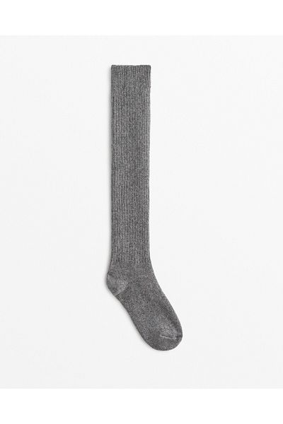 Oysho % 21 cashmere % 14 yün çok uzun çorap