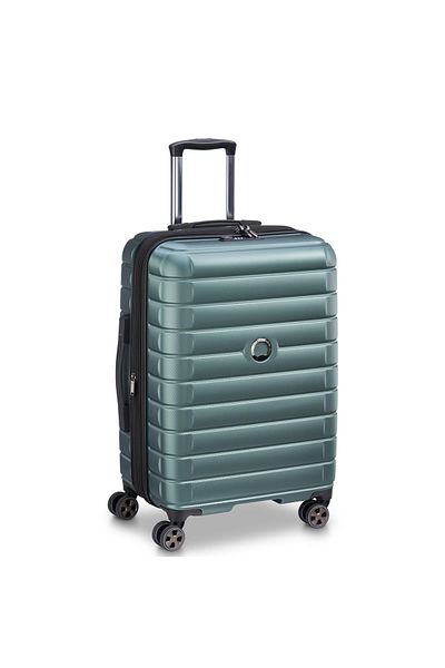 Delsey Helium Shadow 5.0 70cm Hardcase Expandable 4 Double Wheel Check-in Luggage Trolley Green