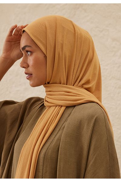 Fresh Sweet Combed Cotton Shawl Almond