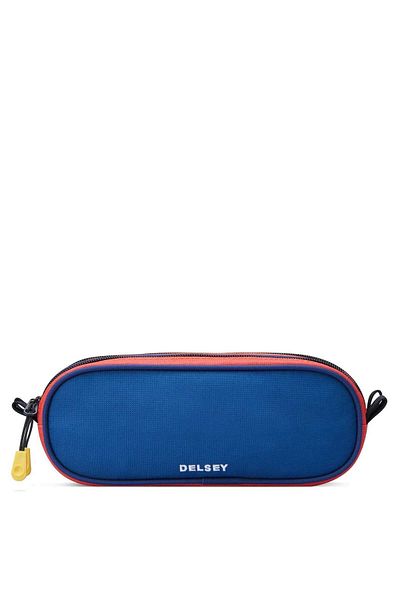 Delsey Back To School 2023 Top Zip Opening Pencil Case 2-ctp Blue