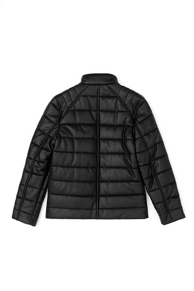 U.S. Polo Assn. Boy's Black Leather Coat P22386