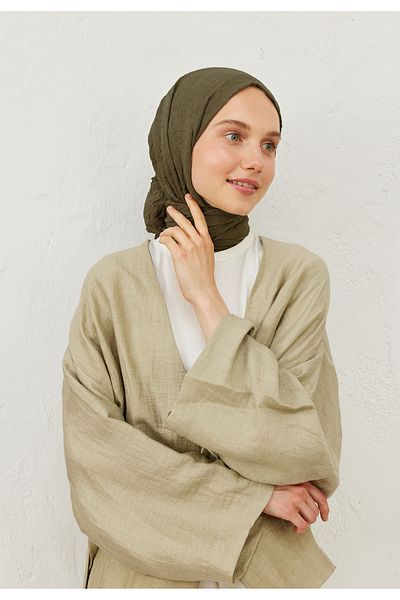 Fresh Voile Crash Shawl - Rosemary Model