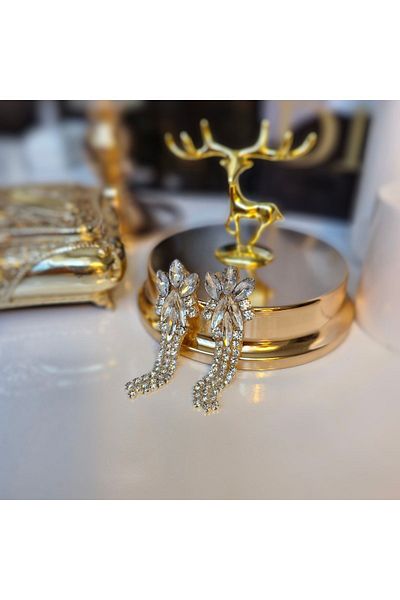 pegu baby collection Zircon JewelleD DiamonD - DiamonD BriDal, WeDDing, Engagement, Kina, EveNing Dress, Prom Earrings