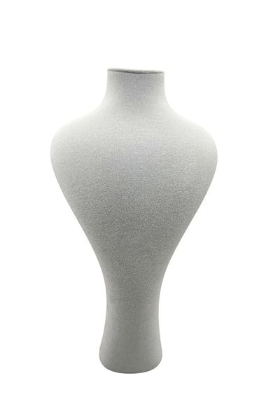 MeGass Dekor Domestic Production Zeus Model Suede Fabric Grey Color 42 / 22 cm Suit Necklace Display Manikin