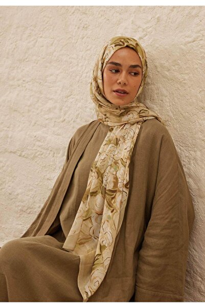 Fresh شال رامي منقوش من ليندا - التربة