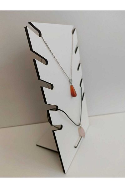 öyküdekor Wood Mdf Pendant Stand |   15X25Cm |   White & Walnut Color Optional