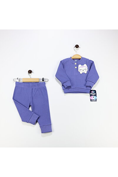 Nazar Bebe NAZAR baby Kedi armalı ribana takım