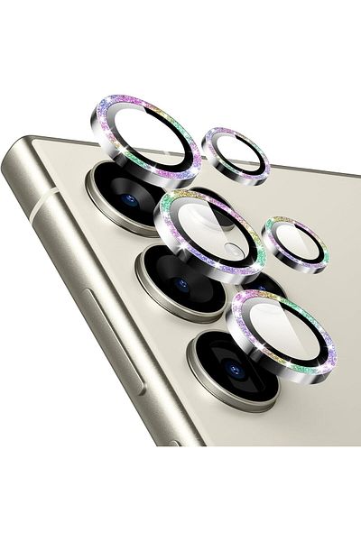 AWH Camera Lens Protector for Samsung Galaxy S24 Ultra, Scratch-Resistant, 1 Set Rhinestone