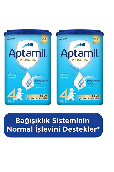 Aptamil 4 Çocuk Devam Sütü 800 G 1 Yaş+ Akıllı Kutu X 2 Adet