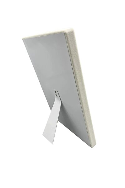 MeGass Dekor Yerli Üretim Süet Kumaş Krem Renk 34/24 Cm Ayaklı Kolye Sergileme Standı