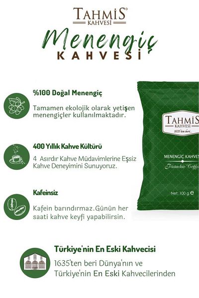 Tahmis Menengiç Coffee Milk Powder 100 Gr 3 Pack
